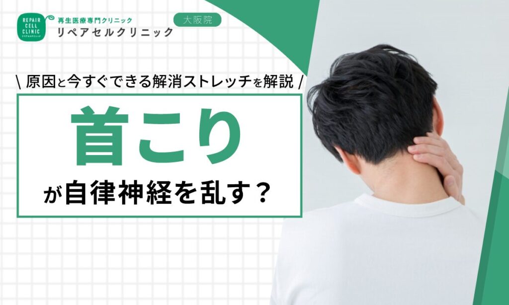 首こりが自律神経を乱す？原因と今すぐできる解消ストレッチを解説