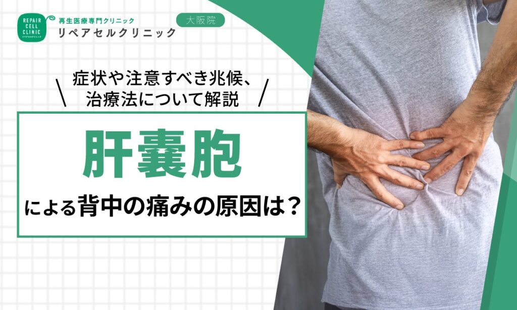 肝嚢胞による背中の痛みの原因は？症状や注意すべき兆候、治療法について解説