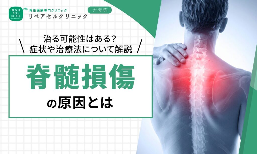 脊髄損傷の原因とは|治る可能性はある?症状や治療法について解説【医師監修】