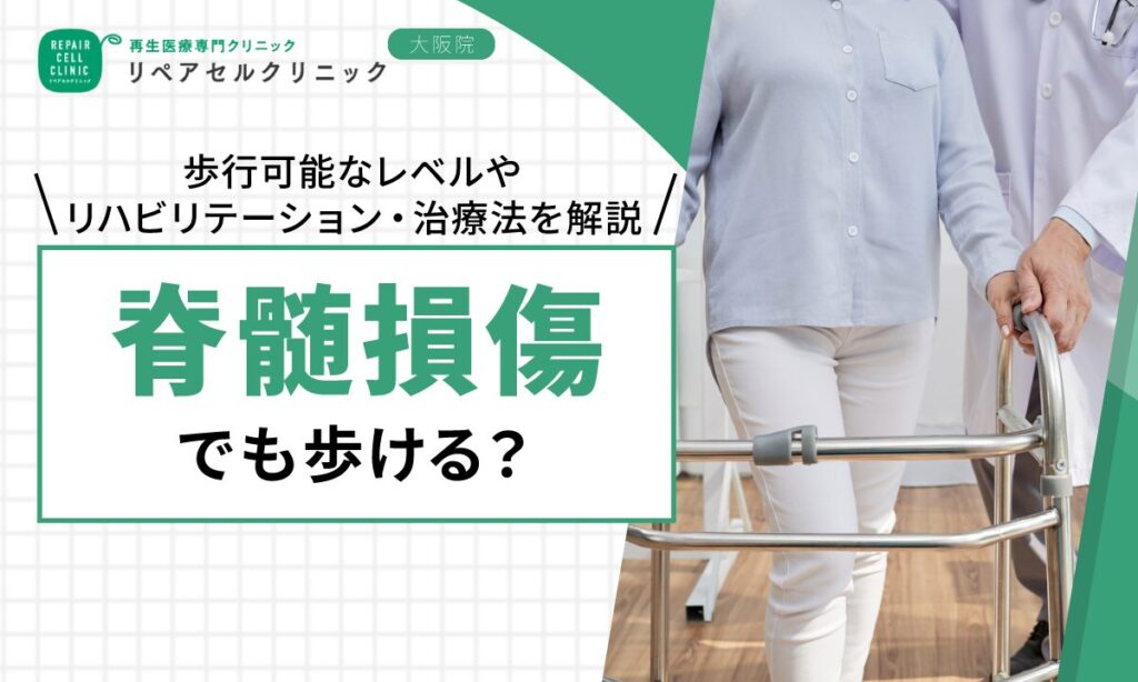 脊髄損傷でも歩ける?歩行可能なレベルやリハビリテーション・治療法について解説