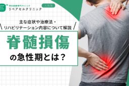 脊髄損傷の急性期とは｜主な症状や治療法・リハビリテーション内容について解説