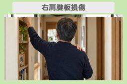 右肩腱板損傷 60代男性のイメージ（AI生成・患者本人ではありません）